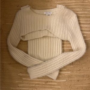 Two-piece Sweater with Tank and Shrug